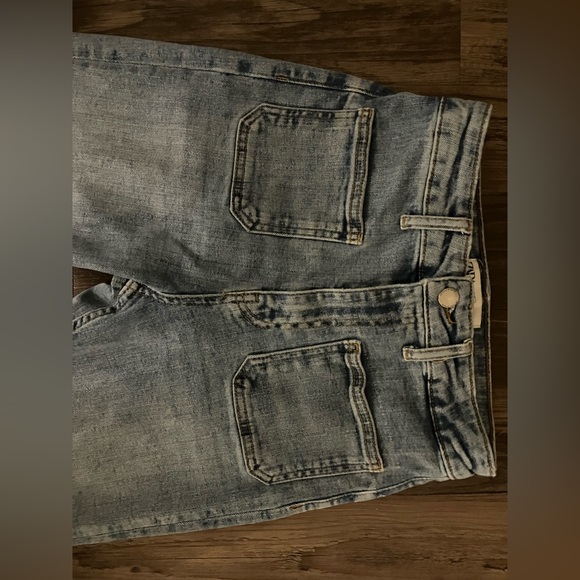 Zara Front Pocket Wide Leg Jeans - Picture 2 of 4